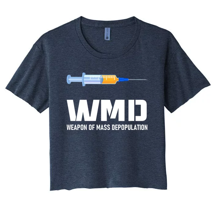 WMD Weapon Of Mass Depopulation Women's Crop Top Tee