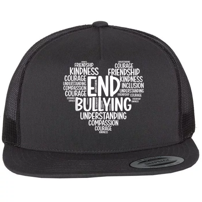 We Wear Orange For Unity Day End Bullying Choose Kindness Flat Bill Trucker Hat