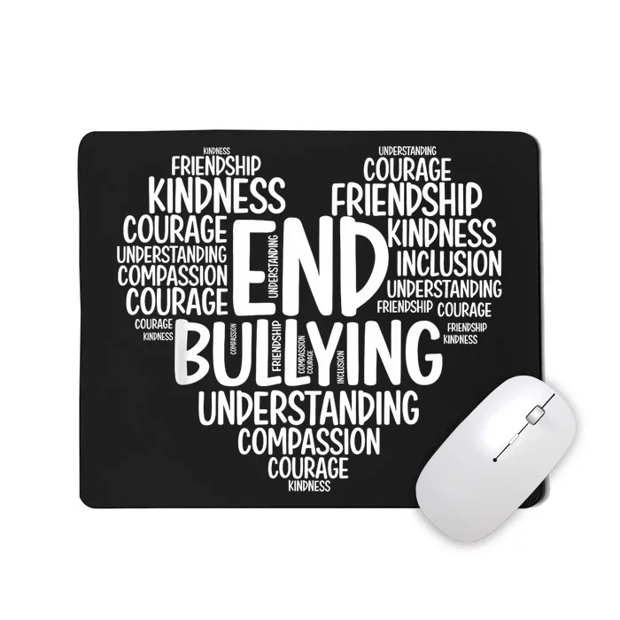 We Wear Orange For Unity Day End Bullying Choose Kindness Mousepad