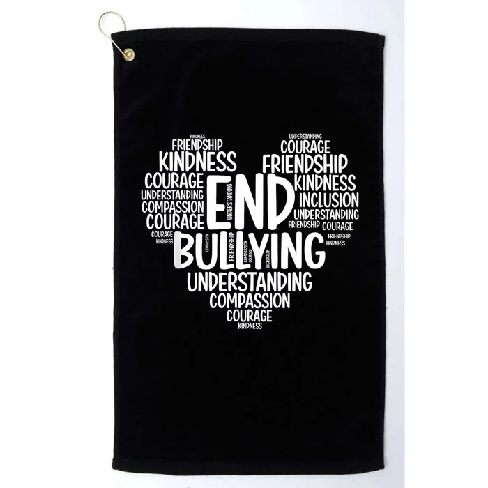 We Wear Orange For Unity Day End Bullying Choose Kindness Platinum Collection Golf Towel