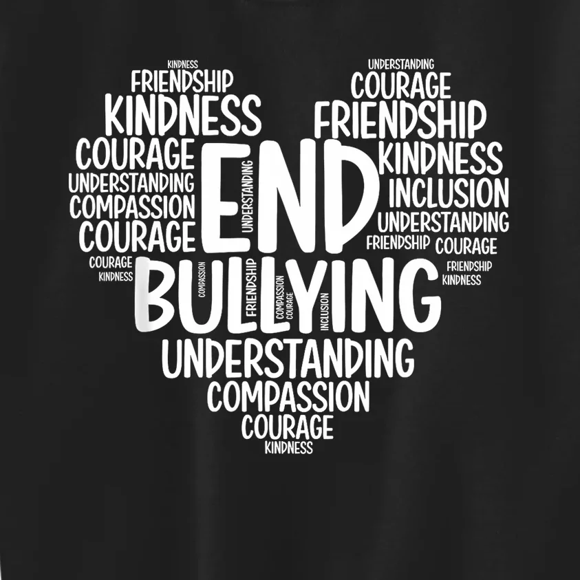 We Wear Orange For Unity Day End Bullying Choose Kindness Kids Sweatshirt