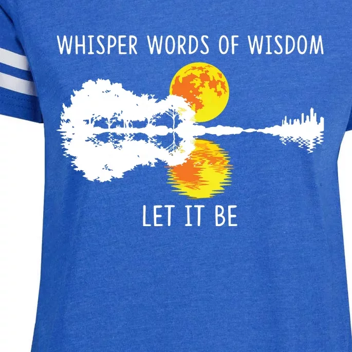 Whisper Words Of Wisdom Letit Be Guitar Lake Shadow Enza Ladies Jersey Football T-Shirt