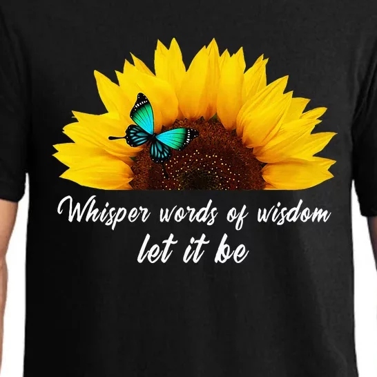 Whisper Words Of Wisdom Let It Be With Butterfly Pajama Set