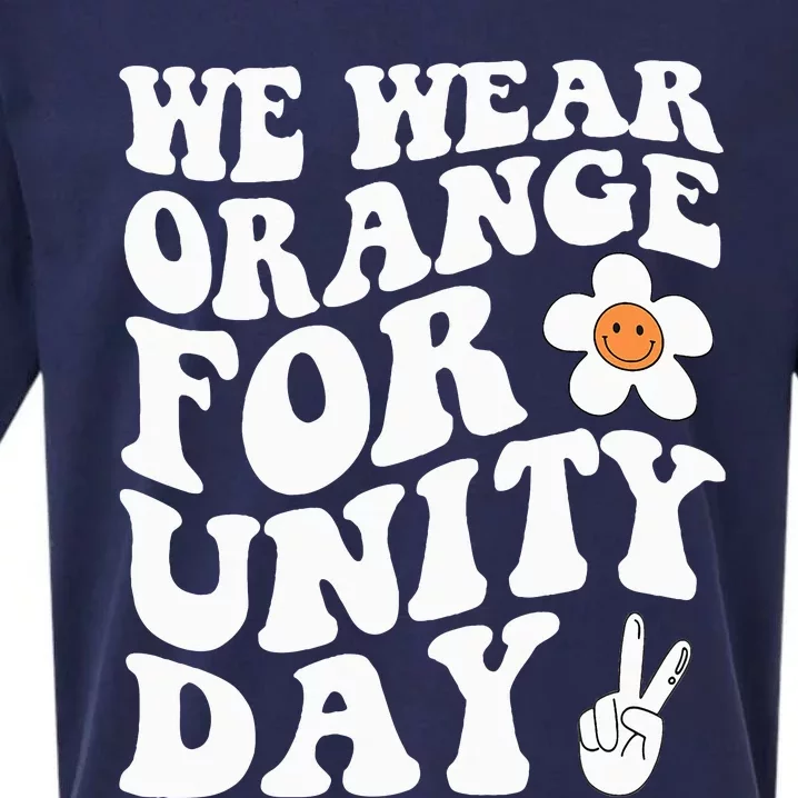 We Wear Orange For Unity Day Anti Bullying Gift And Be Kind Sueded Cloud Jersey T-Shirt