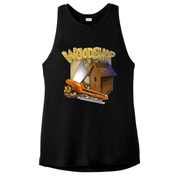 Woodshop Ladies Tri-Blend Wicking Tank