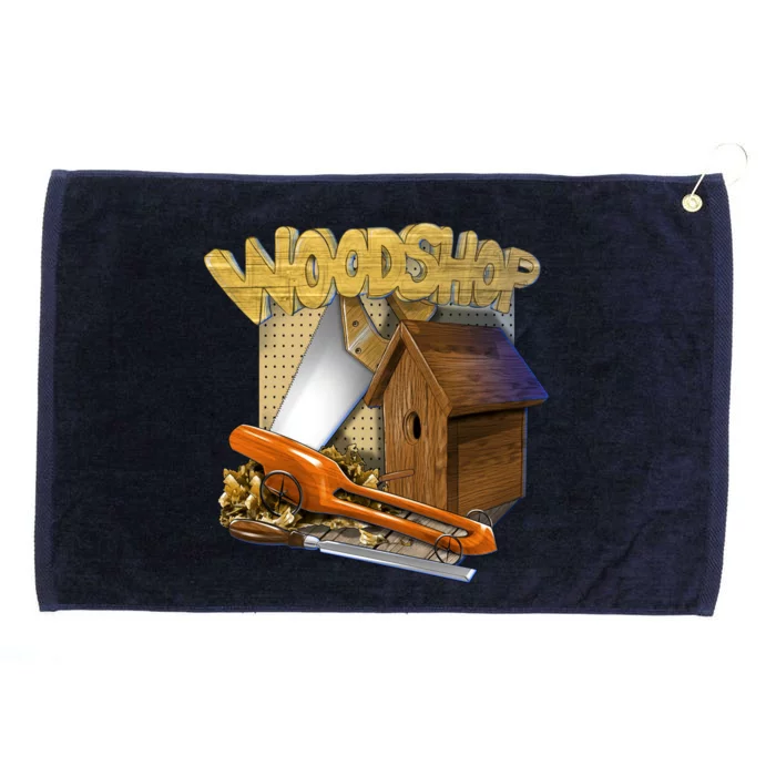 Woodshop Grommeted Golf Towel