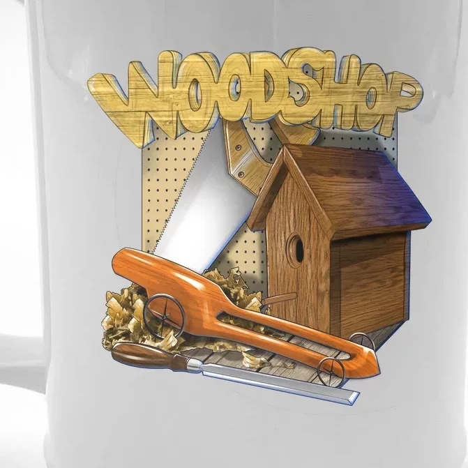 Woodshop Front & Back Beer Stein