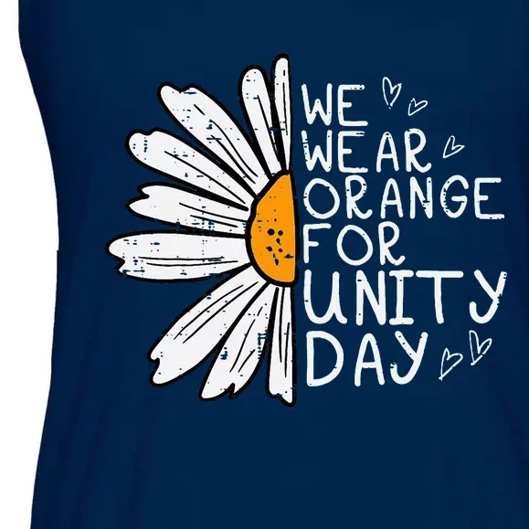 We Wear Orange For Unity Day Daisy Anti Bullying Ladies Essential Flowy Tank