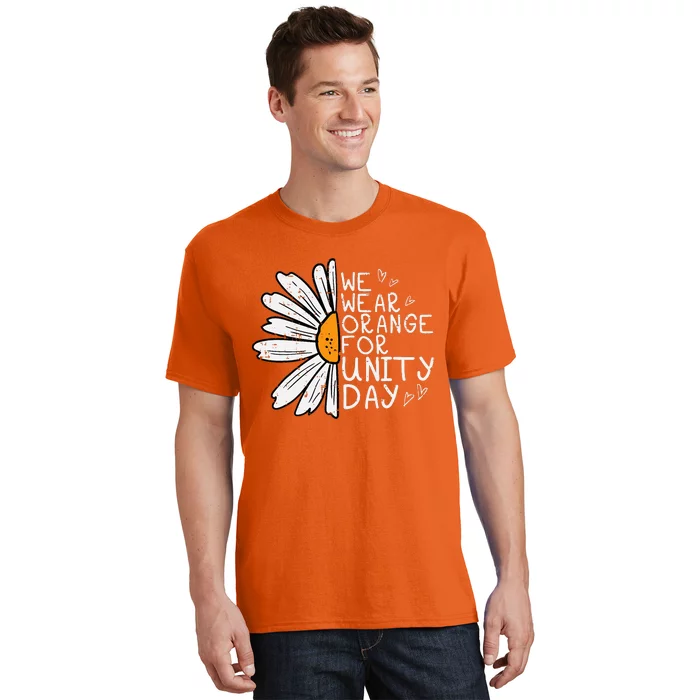 We Wear Orange For Unity Day Daisy Anti Bullying T-Shirt