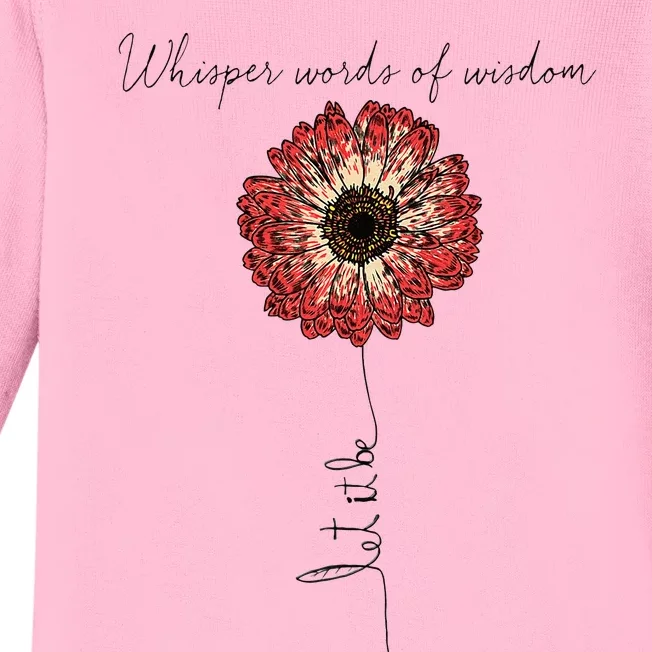 Whisper Words Of Wisdom Let Is Be Baby Long Sleeve Bodysuit