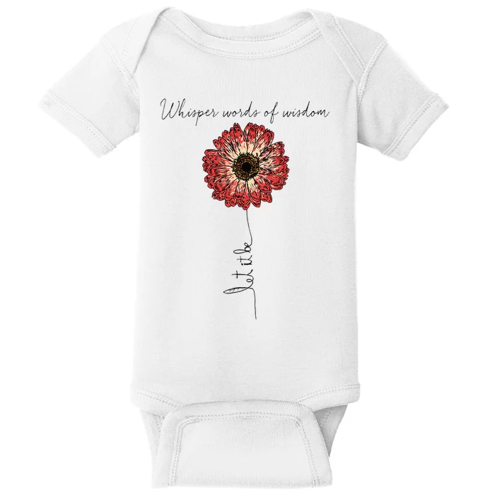 Whisper Words Of Wisdom Let Is Be Baby Bodysuit