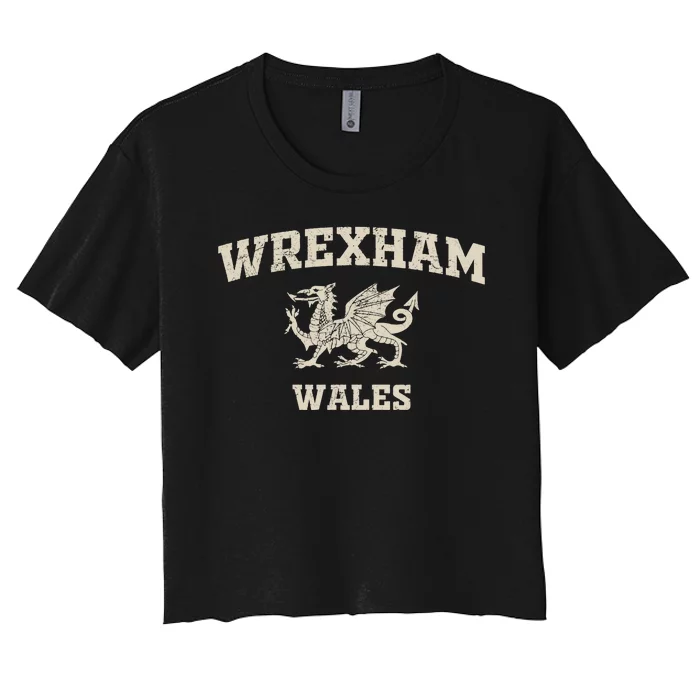 Wrexham Wales Old Classic Vintage Women's Crop Top Tee