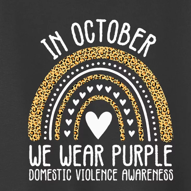 We Wear Purple Family Domestic Violence Awareness Month Toddler T-Shirt