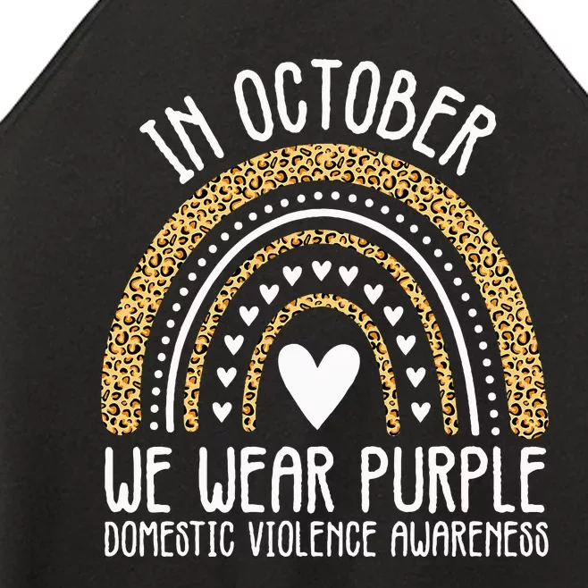 We Wear Purple Family Domestic Violence Awareness Month Women’s Perfect Tri Rocker Tank