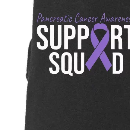 We Wear Purple Pancreatic Cancer Awareness Support Squad Doggie 3-End Fleece Hoodie