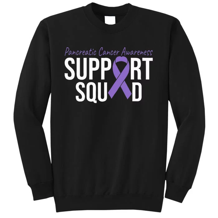 We Wear Purple Pancreatic Cancer Awareness Support Squad Sweatshirt