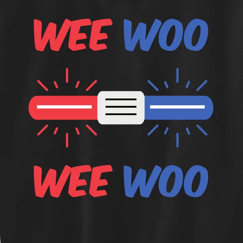 Wee Woo Police Car Funny Kids Sweatshirt