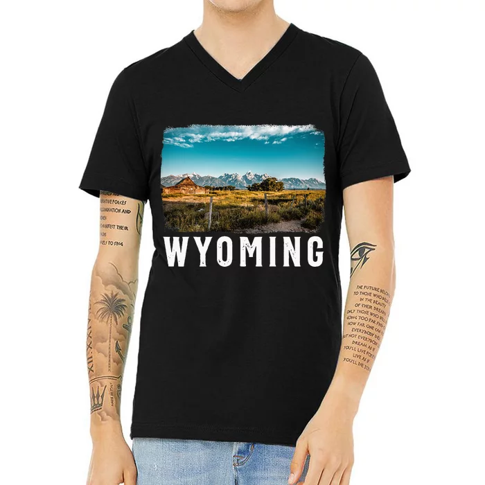 Wyoming Wyoming Pride Wyoming Native V-Neck T-Shirt