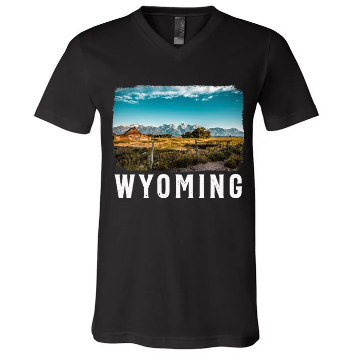 Wyoming Wyoming Pride Wyoming Native V-Neck T-Shirt