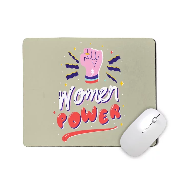 Womens Women Power Feminism International Women's Day Mousepad