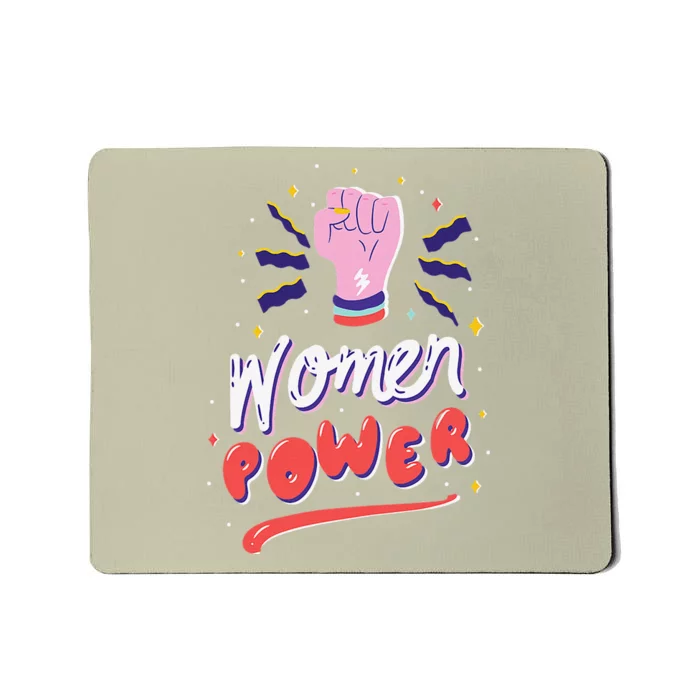 Womens Women Power Feminism International Women's Day Mousepad