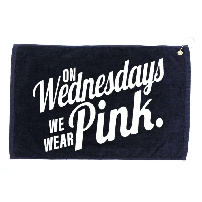 We Wear Pink For Breast Cancer Awareness Grommeted Golf Towel