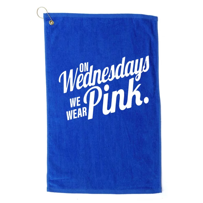 We Wear Pink For Breast Cancer Awareness Platinum Collection Golf Towel