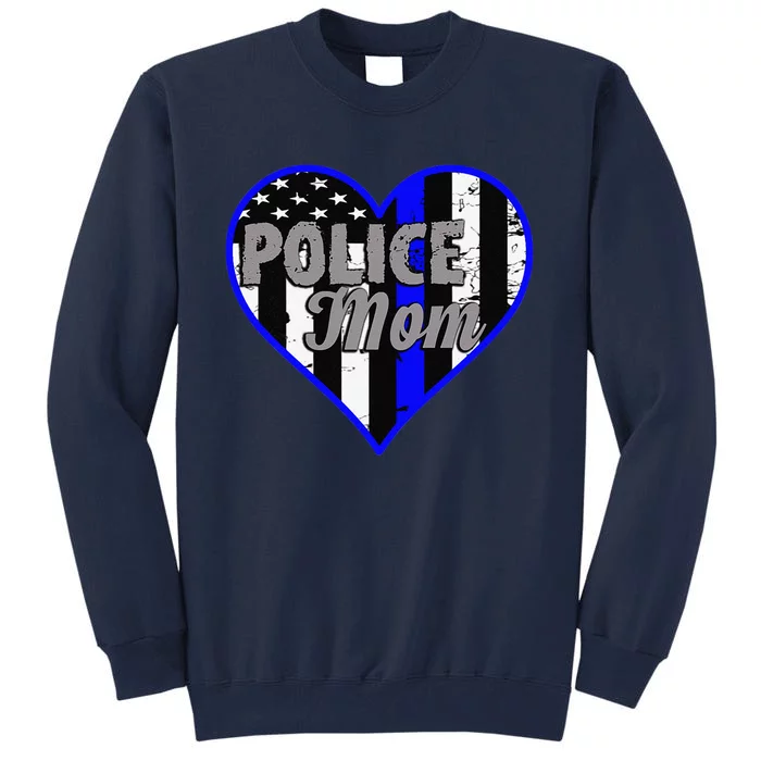 Womens Women's Police Mom Law Enforcement Mother's Day Gift Tall Sweatshirt