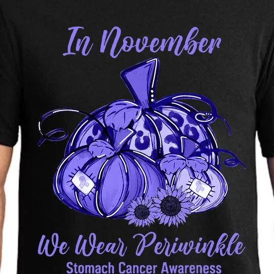 we wear periwinkle pumpkin stomach cancer awareness Pajama Set