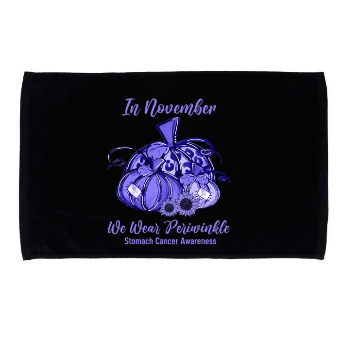 we wear periwinkle pumpkin stomach cancer awareness Microfiber Hand Towel