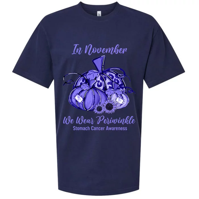 we wear periwinkle pumpkin stomach cancer awareness Sueded Cloud Jersey T-Shirt