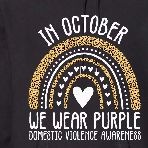 We Wear Purple Family Domestic Violence Awareness Month Premium Hoodie