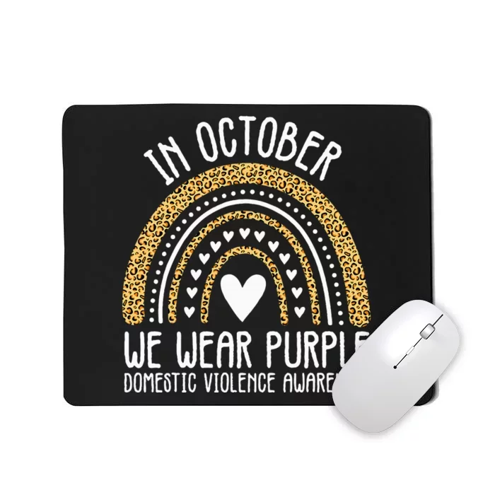 We Wear Purple Family Domestic Violence Awareness Month Mousepad