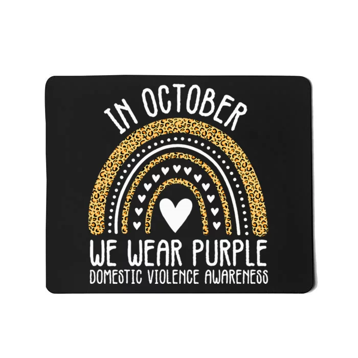 We Wear Purple Family Domestic Violence Awareness Month Mousepad