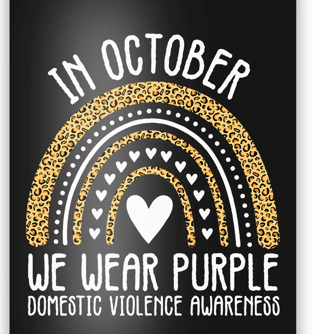 We Wear Purple Family Domestic Violence Awareness Month Poster