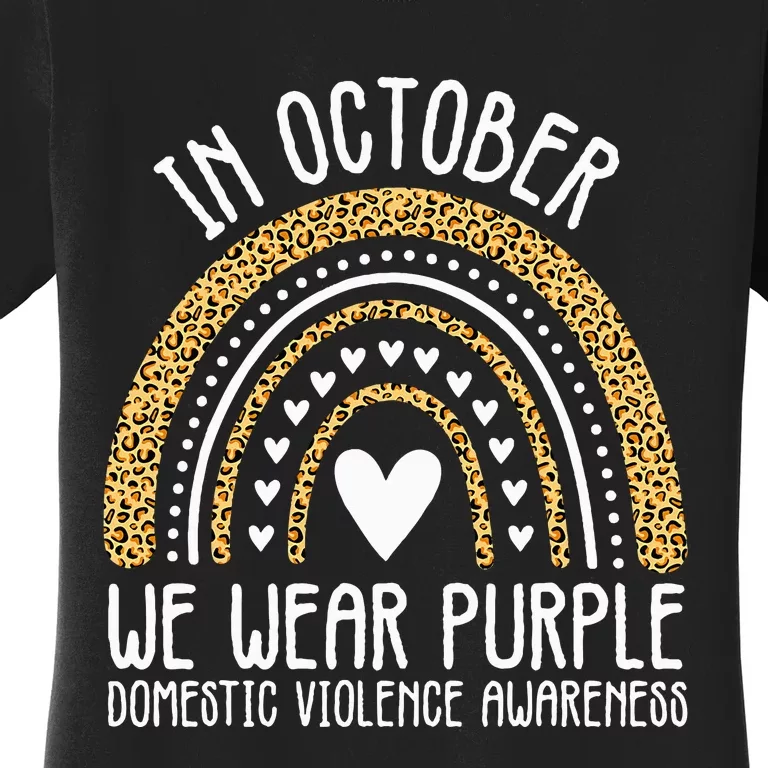 We Wear Purple Family Domestic Violence Awareness Month Women's T-Shirt