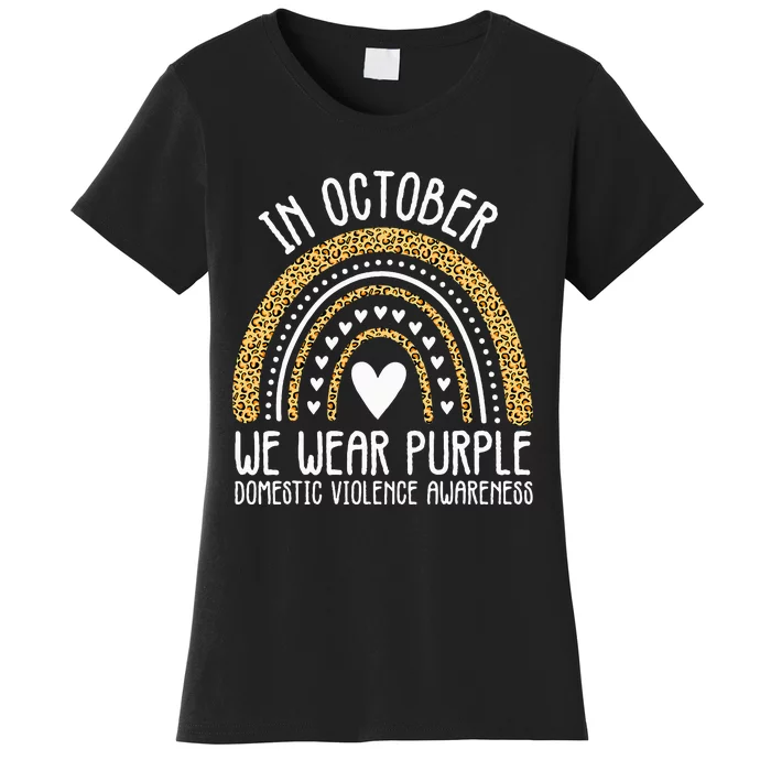 We Wear Purple Family Domestic Violence Awareness Month Women's T-Shirt