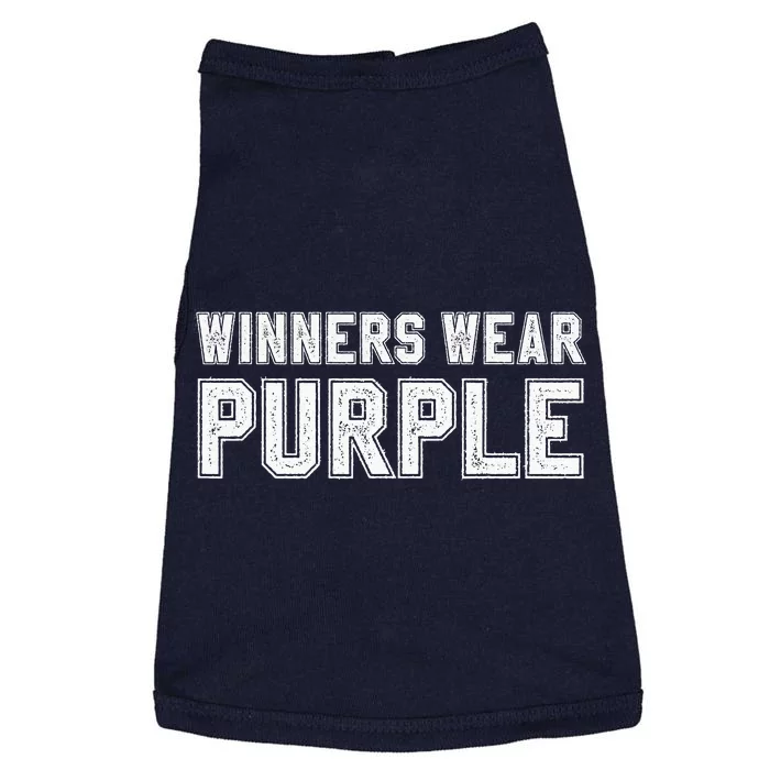 Winners Wear Purple Color War Camp Team Game Competition Doggie Tank