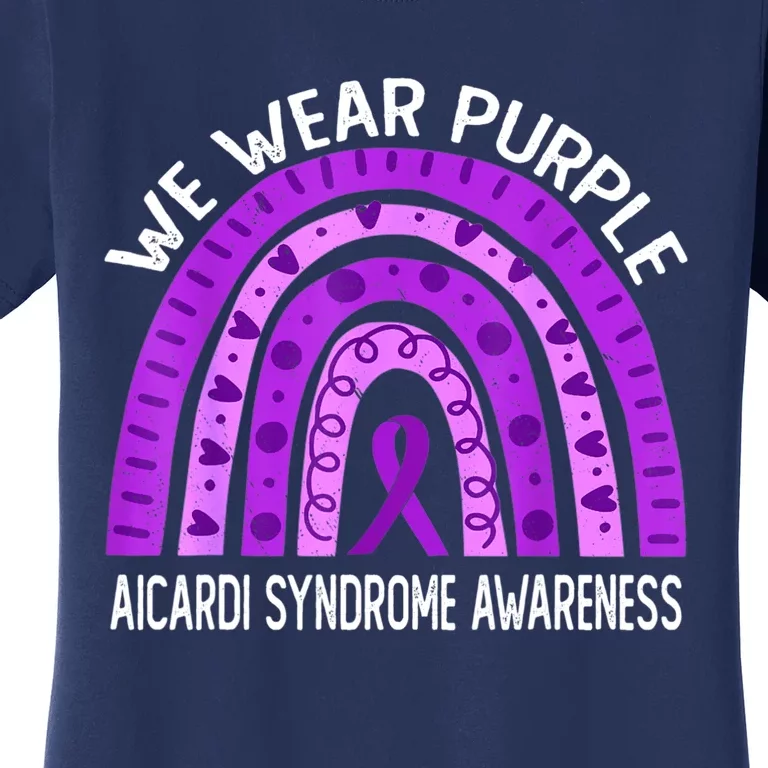 We Wear Purple For Aicardi Syndrome Awareness Women's T-Shirt