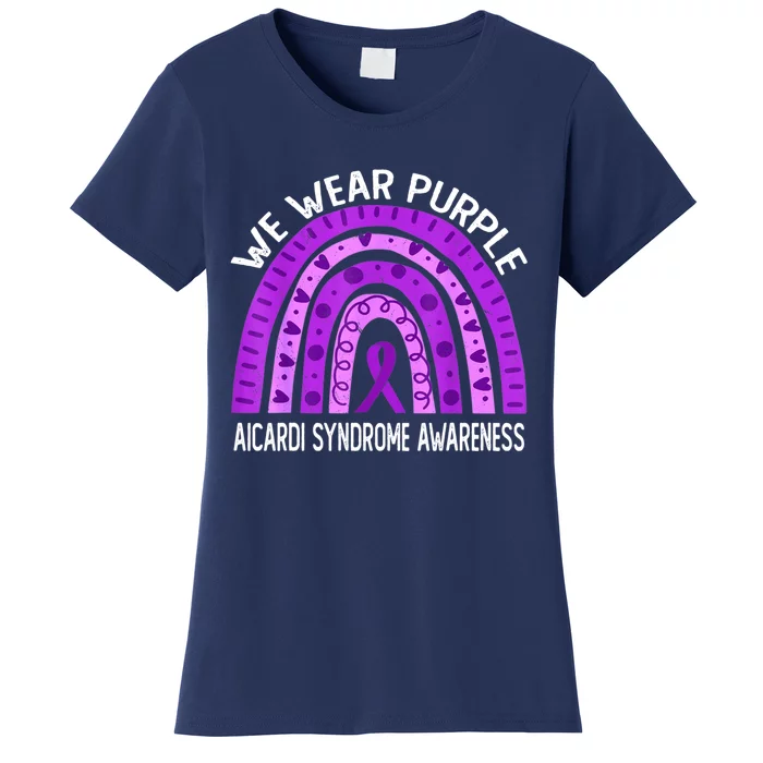 We Wear Purple For Aicardi Syndrome Awareness Women's T-Shirt