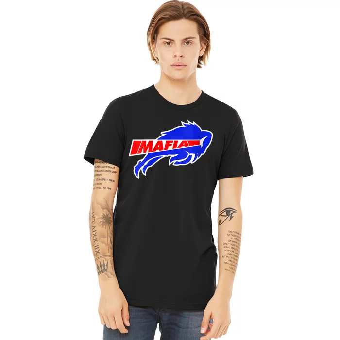 Wo W+N+Y Pride - Blue and Red Buffalo V-Neck Shirt Premium T-Shirt