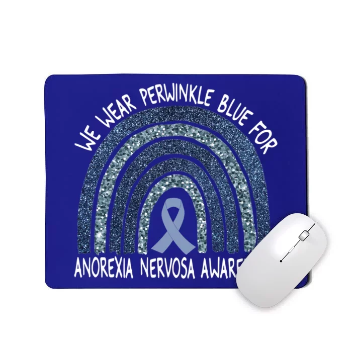 We Wear Perwinkle Blue Norexia Nervosa Rainbow Gift Mousepad