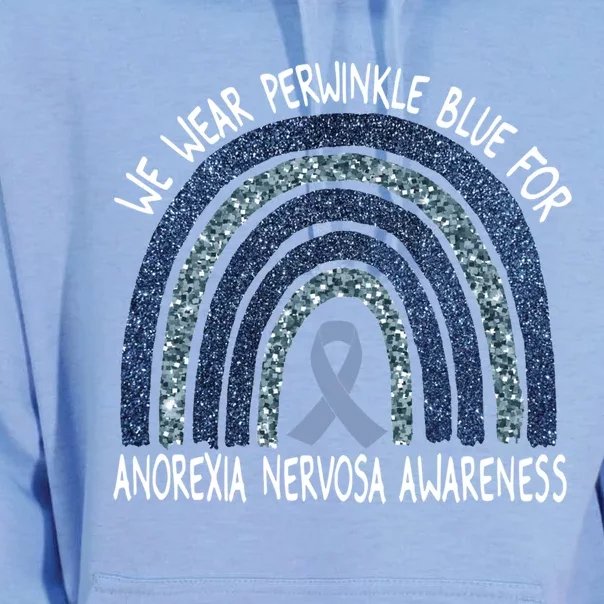 We Wear Perwinkle Blue Norexia Nervosa Rainbow Gift Unisex Surf Hoodie