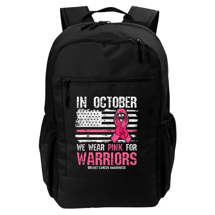 We Wear P.I.N.K For Warriors Breast Cancer Awareness Daily Commute Backpack