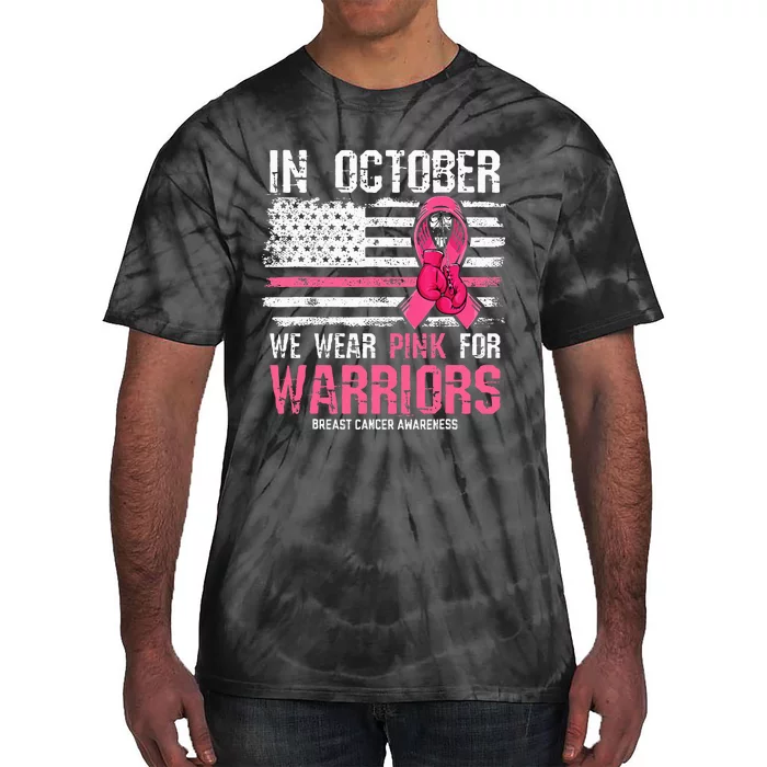 We Wear P.I.N.K For Warriors Breast Cancer Awareness Tie-Dye T-Shirt