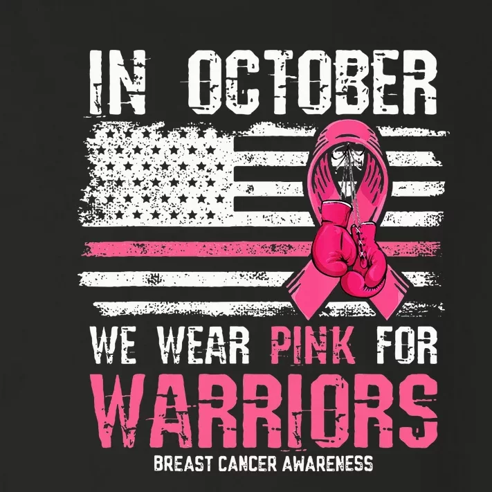 We Wear P.I.N.K For Warriors Breast Cancer Awareness Toddler Long Sleeve Shirt