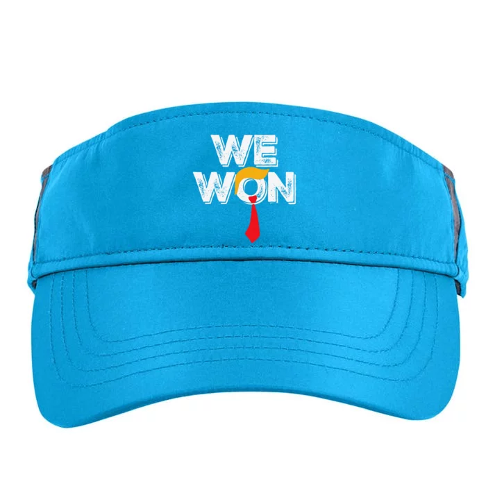 We Won President 47th Of White House 2025 Election Adult Drive Performance Visor