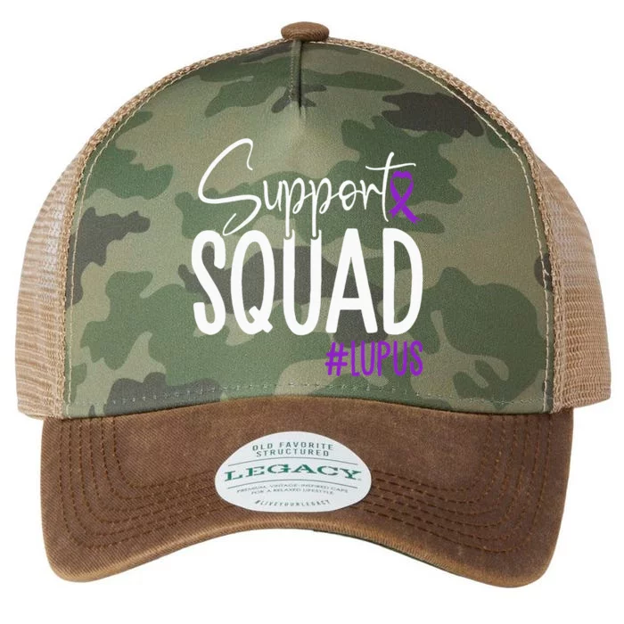 We Wear Purple Lupus Awareness Support Squad Legacy Tie Dye Trucker Hat