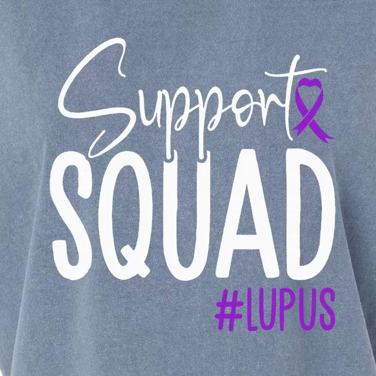 We Wear Purple Lupus Awareness Support Squad Garment-Dyed Women's Muscle Tee