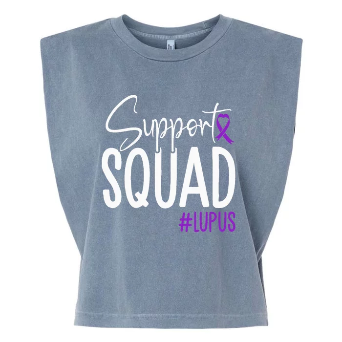 We Wear Purple Lupus Awareness Support Squad Garment-Dyed Women's Muscle Tee